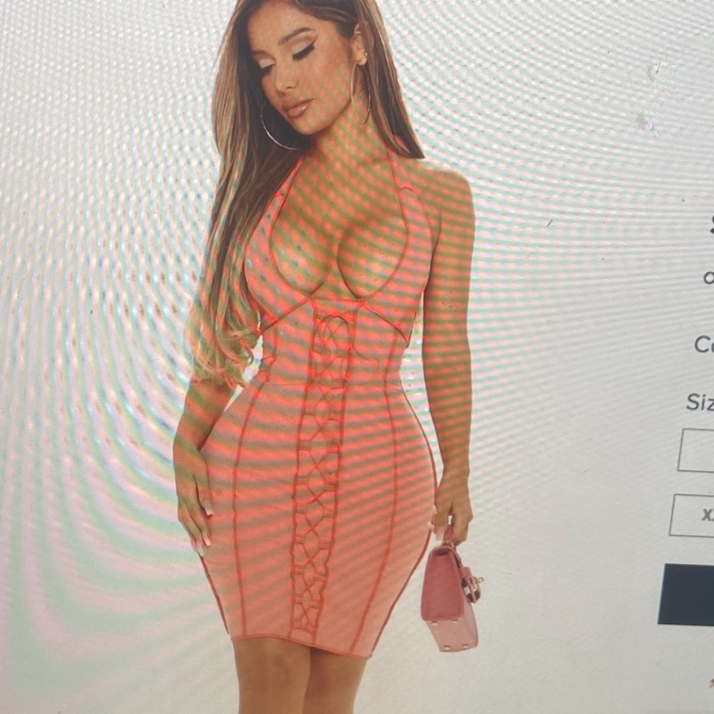 FASHION NOVA STRONG ATTRACTION MINI DRESS 🧡